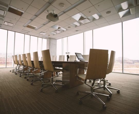 Hotel Conference Room table and chairs